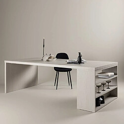 Venture Home Table de repas 230 x 110 cm avec étagères Mika.