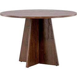 Venture Home Table de repas ronde ?110 cm Bootcut mocca.