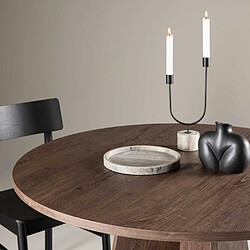 Venture Home Table de repas ronde ?110 cm Bootcut mocca.
