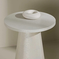 Acheter Venture Home Table d'appoint ø35 cm Lanzo blanc brillant.