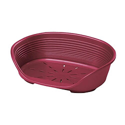 FERPLAST Corbeille en plastique Siesta Deluxe 8 - Bordeaux - Pour chien