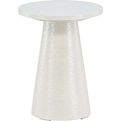 Venture Home Table d'appoint ø35 cm Lanzo blanc brillant.
