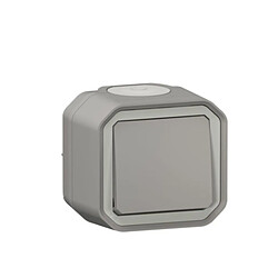 Interrupteur va-et-vient étanche Plexo 10A Gris - Legrand