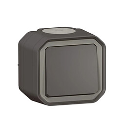 Interrupteur va-et-vient étanche Plexo 10A anthracite - Legrand