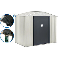 Habitat Et Jardin Abri de jardin métal Nebraska - 4,07m² avec gouttière