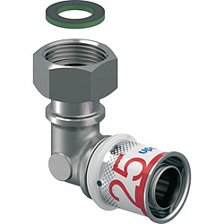 coude à sertir - ecrou libre - s-press plus - 25 mm vers 3/4 - uponor 1070614