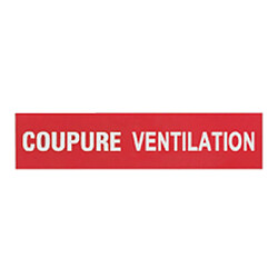 etiquette - coupure ventilation - legrand 038030