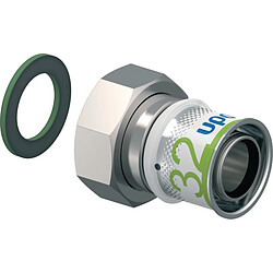 raccord à sertir - ecrou libre femelle - s-press plus - 32 vers 1 pouce 1/4 - uponor 1070610