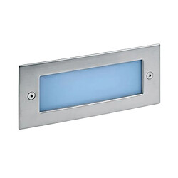 applique murale encastrée - aric dino - a led - 1.5w - bleu - inox - aric 0515