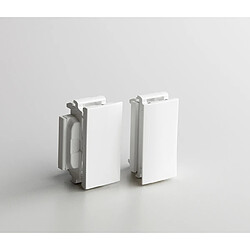 accessoires soluclips - pour programme legrand mosaic - blanc antimicrobien