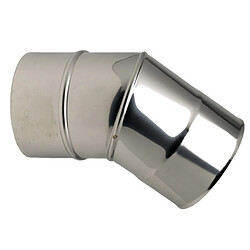 T.E.N coude 45 degrés - 2 parties - en inox 304 - diamètre 153 mm - ten 264153