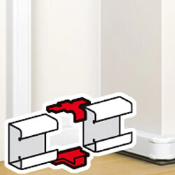 Legrand eclisse de jonction - joint de corps - pour goulotte mosaic - 50 x 180 mm - am