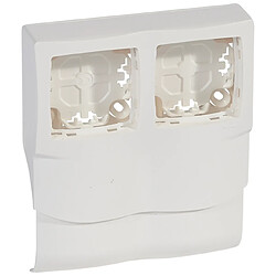 cadre 2 postes pour plinthe dlplus hauteur 20 mm - legrand 031451