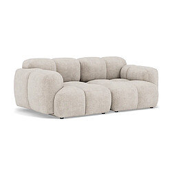 Lisa design Canapé modulable Grace 2 places - Beige