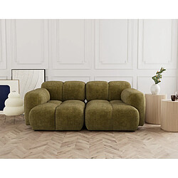 Lisa design canapé modulable 2 places - Olive