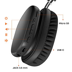 Acheter Hoco Hoko Casque Audio Sans Fil Bluetooth Hi-Fi 46h avec Basses Puissantes Noir