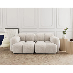 Lisa design Canapé modulable Grace 2 places - Beige