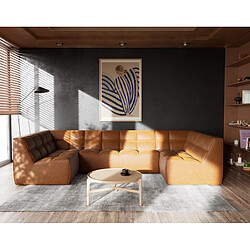 Lisa design Alya canapé modulable panoramique - Caramel