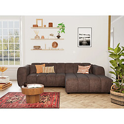 Lisa Design Curtis - canapé d'angle droit 4 places en simili