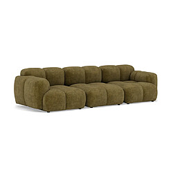 Lisa design Canapé modulable Grace 3 places - Olive