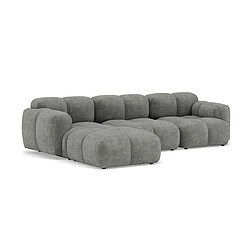 Lisa design Canapé modulable Grace - Gris