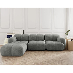 Lisa design Canapé modulable Grace - Gris
