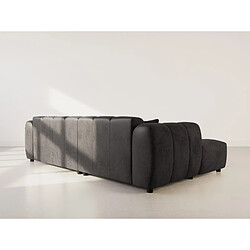Lisa Design Curtis - canapé d'angle gauche 4 places en simili pas cher