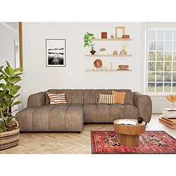 Lisa Design Curtis - canapé d'angle gauche 4 places en simili