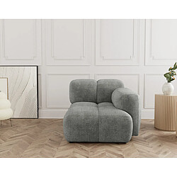 Lisa design Canapé droit 1 place - Gris