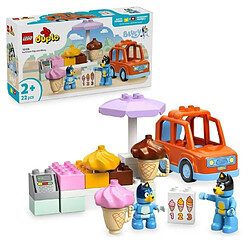 LEGO DUPLO 10458 Visite chez le Marchand de Glace avec Bluey - Jeu de Construction 2 ans