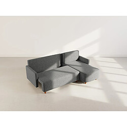 Avis Bestmobilier Calypso - canapé d'angle réversible 4 places convertible avec coffre en tissu