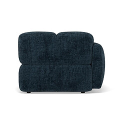 Lisa design Canapé module assise gauche - Bleu pas cher