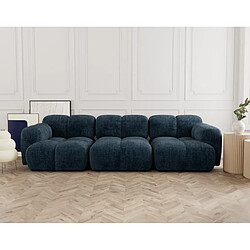 Lisa design canapé modulable 3 places - Bleu