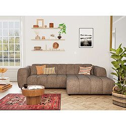 Lisa Design Curtis - canapé d'angle droit 4 places en simili