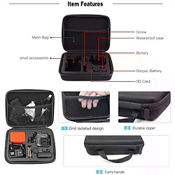 Étui de transport sac de rangement de protection pour GoPro Hero 13 12 11 10 9 8 7 6 5 4 SJCAM AKASO DJI Osmo Action 5 4 3 accessoires de caméra