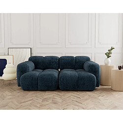 Lisa design Grace canapé modulable 2 pl - Bleu