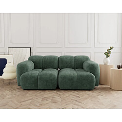 Lisa design canapé modulable 2 places - Vert