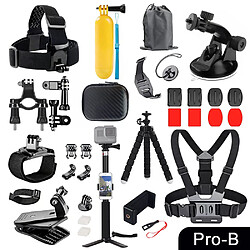 pour GoPro ensemble d'accessoires pour Go Pro Hero 13 12 11 10 9 8 7 6 5 4 support noir pour DJI Insta360 pour caméra d'action Sjcam