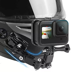 Kit de montage de casque de moto pour caméra d'action Insta360 X4 X3 Gopro 12 11 10 9 Dji Osmo, support de caméra de sport intégral sécurisé