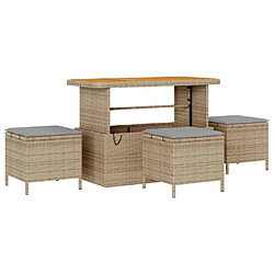 Acheter vidaXL Ensemble de canapé de jardin 12 pcs Beige et Gris clair