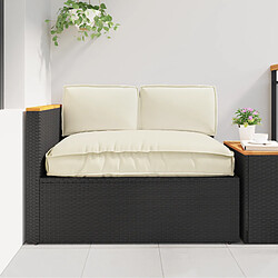 vidaXL Set de coussins de palette 3 pcs Crème 120 x 80 x 12 cm