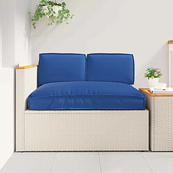 vidaXL Set de coussins de palette 3 pcs Bleu royal 120 x 80 x 12 cm