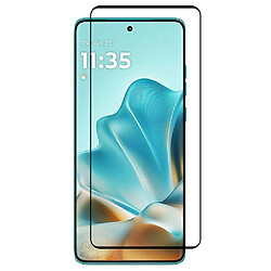 Htdmobiles Verre trempe pour Motorola Edge 60 / 60 Fusion / 60 Pro 5G - [Lot de 2] film de protection incurve integral - NOIR