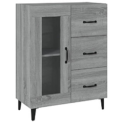 vidaXL Buffet sonoma gris 69,5x34x90 cm bois d'ingénierie
