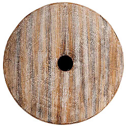 Acheter vidaXL Pied de parasol Blanc lavé Ø34 x 40 cm Bois Massif