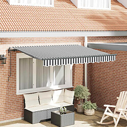 vidaXL Auvent Rétractable Anthracite 350 x 200 cm tissu