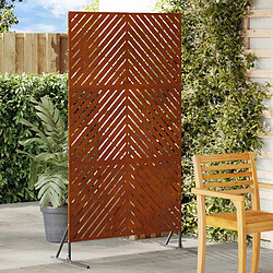 vidaXL Écran de confidentialité Gris 100 x 50 x 180 cm Acier