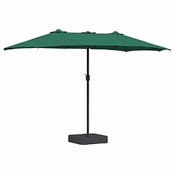 vidaXL Parasol de jardin Vert 385 x 209 x 244 cm Polyester et Acier