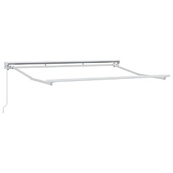 Acheter vidaXL Auvent Rétractable Blanc 350 x 200 cm Polyester et métal