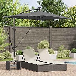 vidaXL Parasol Anthracite 294 x 200 x 270 cm Polyester et Aluminium